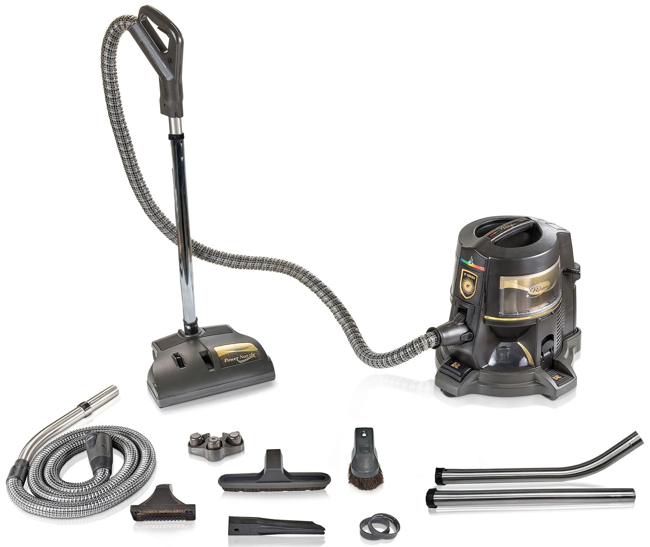 Rainbow E2 Gold Vacuum 2 Speed w/ Tool Set & 5 YR Warranty